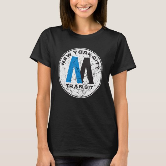 ニューヨーク市交通局 地下鉄トレイン レトロ ニューヨーク Tシャツ (正面)