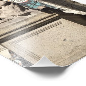 ニューヨーク市公共図書館獅子像 フォトプリント            (角)