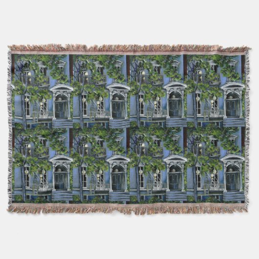 ニューヨーク市内から発光する球 スローブランケット (正面)