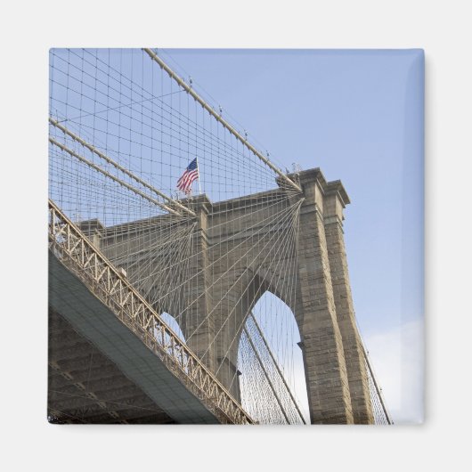 ニューヨーク市内のブルックリン橋 ニュ マグネット (正面)