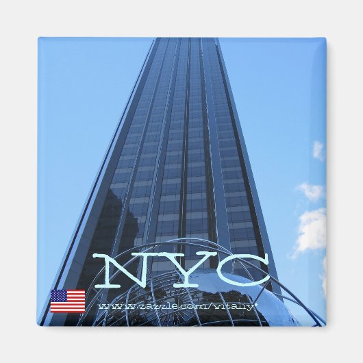 ニューヨーク市写真マグネット マグネット (正面)