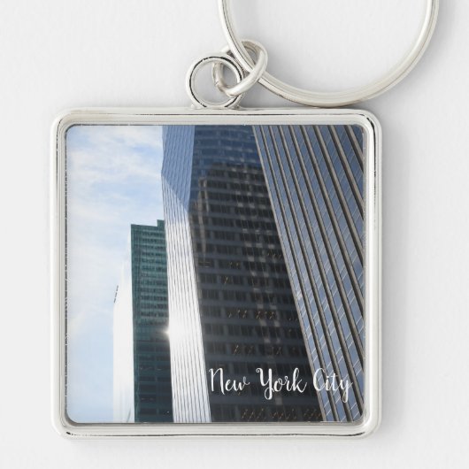 ニューヨーク市写真高層建築NYC キーホルダー (正面)