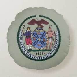ニューヨーク市印 ラウンドクッション