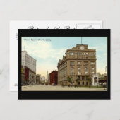 ニューヨーク市古いポストカードCooper Square ポストカード (正面/裏面)