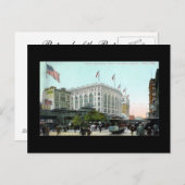 ニューヨーク市古いポストカードMacy's ポストカード (正面/裏面)