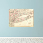 ニューヨーク市周辺 キャンバスプリント (インサイチュ (ウッドフロア))