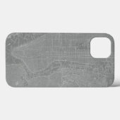 ニューヨーク市地図のスケッチ Case-Mate iPhoneケース (裏面 (横))