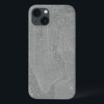 ニューヨーク市地図のスケッチ iPhone 13ケース<br><div class="desc">ニューヨーク市地図のスケッチ。アーティスト: Vision Studio.画像ID: 64746Z</div>