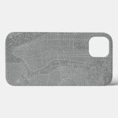 ニューヨーク市地図のスケッチ Case-Mate iPhoneケース (裏面 (横))