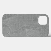 ニューヨーク市地図のスケッチ Case-Mate iPhoneケース (裏面 (横))