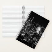 ニューヨーク市夜空フォトスパイラルノート ノートブック (内側)