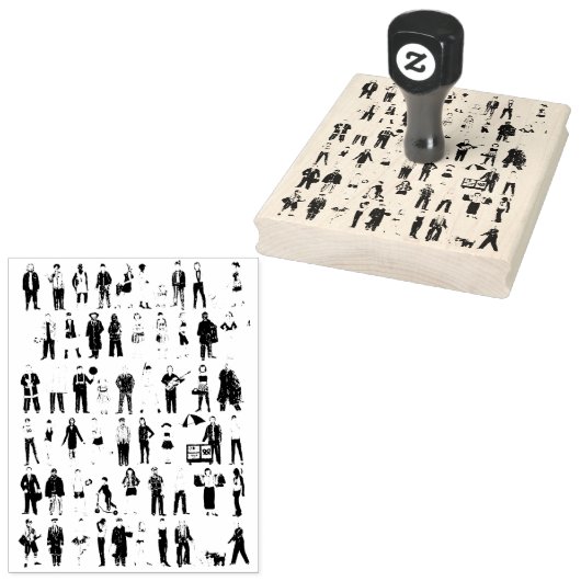 ニューヨーク市市民ゴム切手の人々 ラバースタンプ (押印)