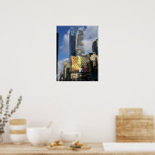 ニューヨーク市建築カラフルポスター ポスター (キッチン)