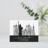 ニューヨーク市引っ越し案内はがき 案内ポストカード (スタンド正面)