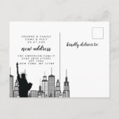 ニューヨーク市引っ越し案内はがき 案内ポストカード (裏面)