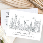 ニューヨーク市引越し案内はがき 案内ポストカード