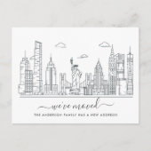 ニューヨーク市引越し案内はがき 案内ポストカード (正面)