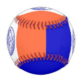 ニューヨーク市旗を持つ愛国的野球 野球ボール (正面)