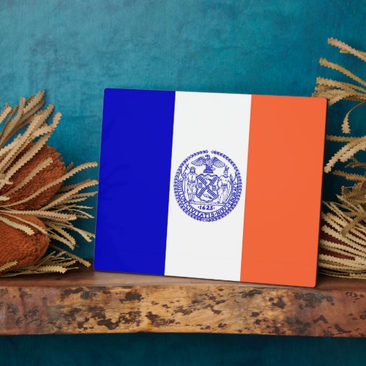 ニューヨーク市旗プラーク フォトプラーク (側面)