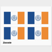 ニューヨーク市旗統一された州アメリカ国 長方形シール (シート)