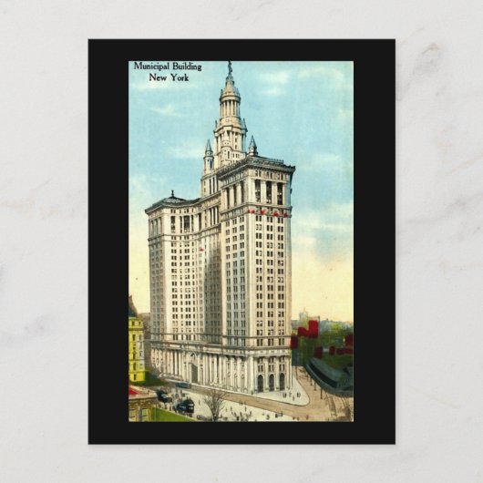 ニューヨーク市旧葉書建物 ポストカード (正面)
