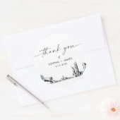 ニューヨーク市有難お願い3" (6枚) ラウンドシール (封筒)