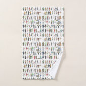 ニューヨーク市民の隣人NYCの人々 バスタオルセット (ハンドタオル)