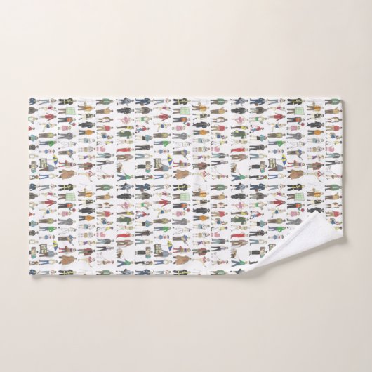 ニューヨーク市民の隣人NYCの人々 バスタオルセット (ハンドタオル)