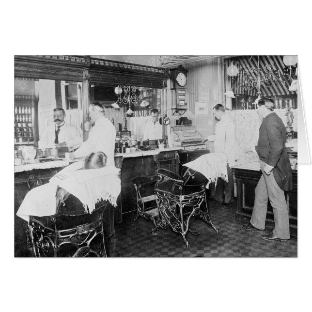 ニューヨーク市理容店、1895年 (正面横)