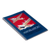 ニューヨーク市空港ビンテージポスター ノートブック (右側)