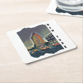 ニューヨーク市立美的フォトアート スクエアペーパーコースター (アングル)