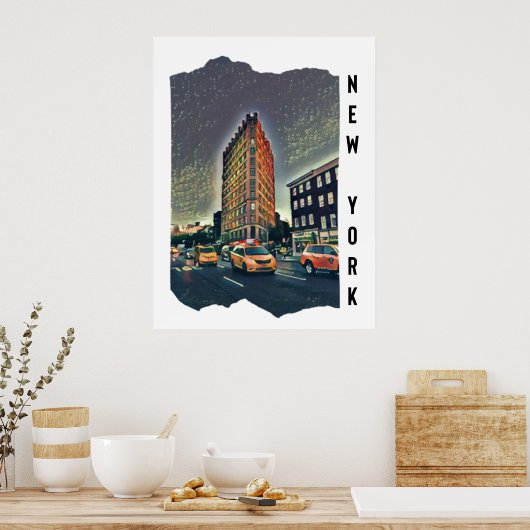 ニューヨーク市立美的フォトアート ポスター (キッチン)
