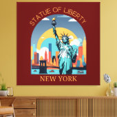 ニューヨーク市自由の女神 キャンバスプリント (インサイチュ (リビング))