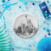 ニューヨーク市自由スケッチ像 ペーパープレート (パーティー)