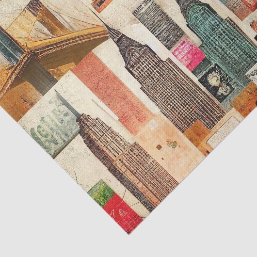 ニューヨーク市街並デクページティッシュペーパー 薄葉紙 (詳細)