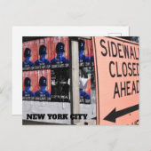 ニューヨーク市街通り写真 ポストカード (正面/裏面)