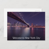 ニューヨーク市郵便はがきへようこそ ポストカード (正面/裏面)
