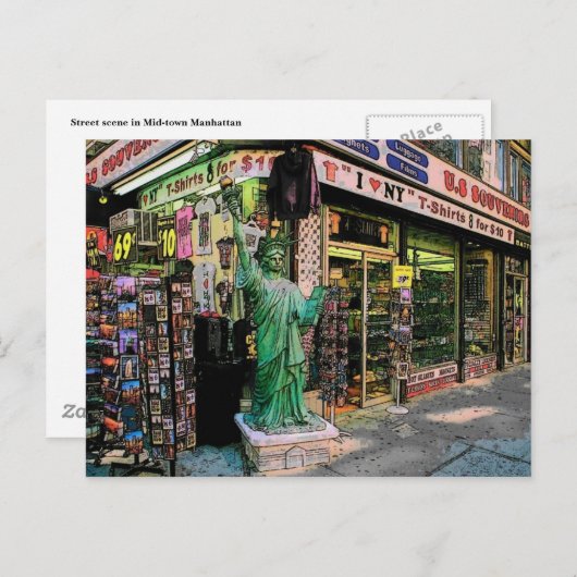 ニューヨーク市郵便はがき ポストカード (正面/裏面)
