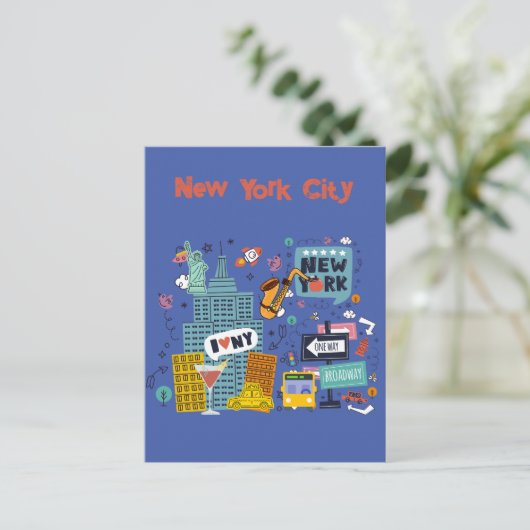 ニューヨーク市郵便はがき ポストカード (スタンド正面)