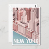 ニューヨーク市郵便はがき ポストカード (正面/裏面)