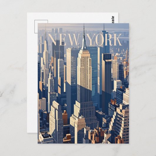 ニューヨーク市郵便はがき ポストカード (正面/裏面)