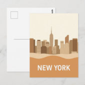 ニューヨーク市郵便はがき ポストカード (正面/裏面)