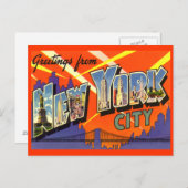 ニューヨーク市郵便はがき ポストカード (正面/裏面)