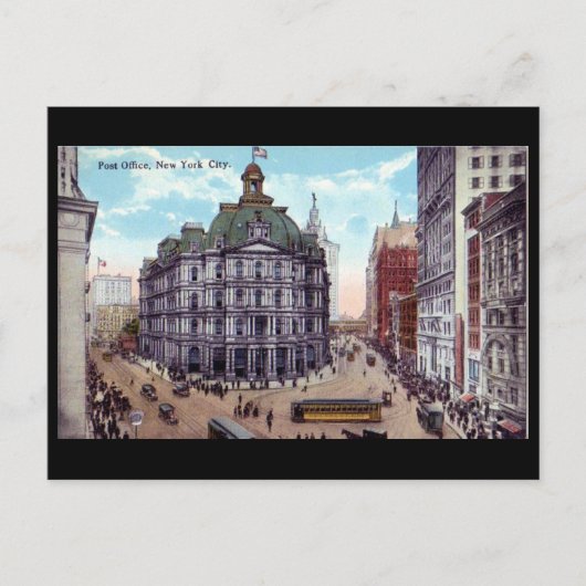 ニューヨーク市郵便局旧はがき ポストカード (正面)