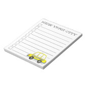 ニューヨーク市黄タクシーNYCチェックリスト ノートパッド (回転)