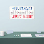 ニューヨーク市7月花火大会祝第4回 横断幕 (トレードショー)