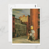 ニューヨーク市、チャンバーズ通りのビュー1936 ポストカード (正面/裏面)