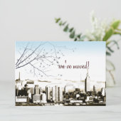 ニューヨーク市/ツインタワーのスカイライン/動くアナウンス 案内状 (スタンド正面)