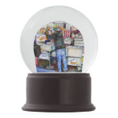 ニューヨーク市·ホットドッグ·ゴッド スノーグローブ (裏面)