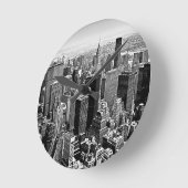 ニューヨーク市 ラウンド壁時計 (傾斜)